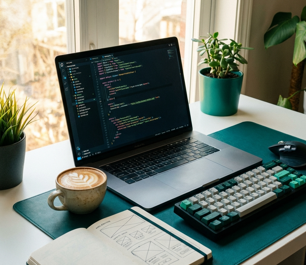 Diverse team collaborating in a modern office